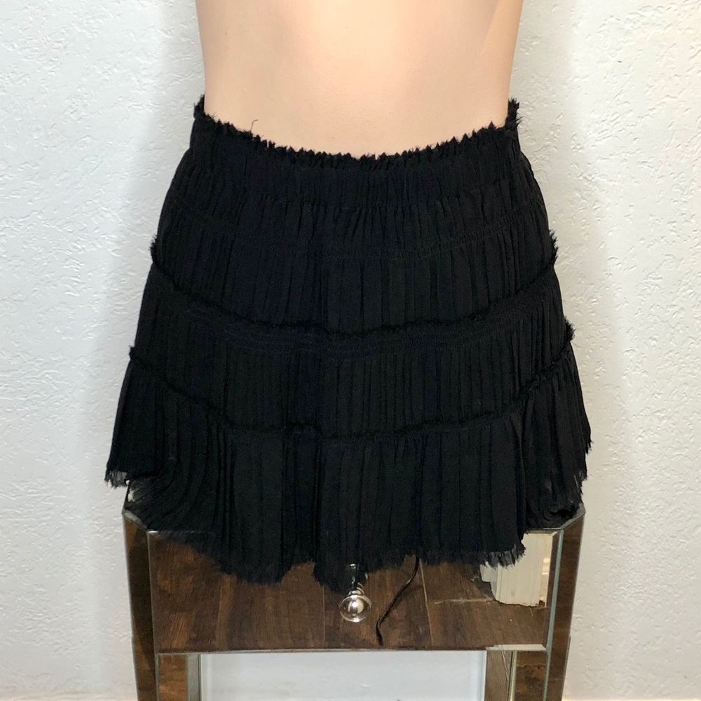 Theory Skirt black silk P xs